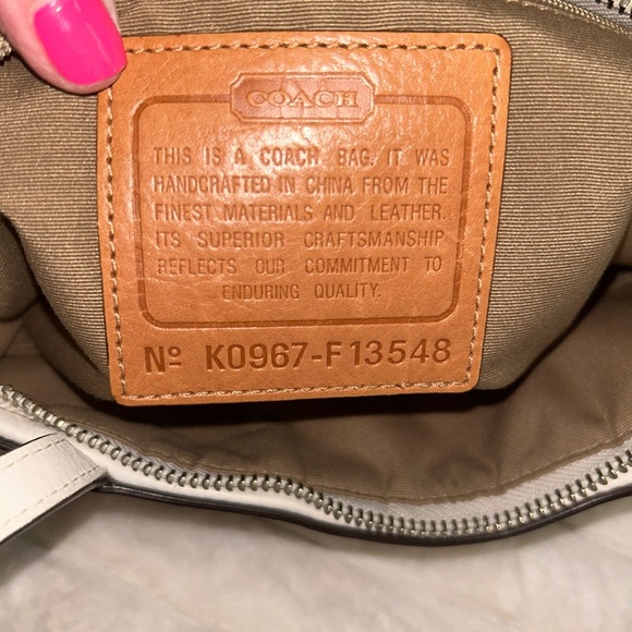 Coach Signature Brown and Cream Tote - Picture 6 of 9